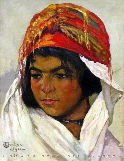 EMILE DECKERS (97).jpg - Jeune fille mauresque 1951